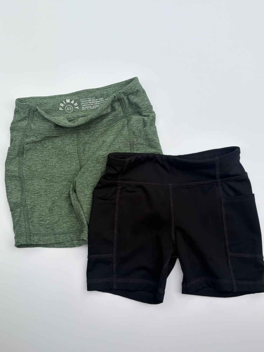 Primary Green Heather and Black Sport Knit shorts